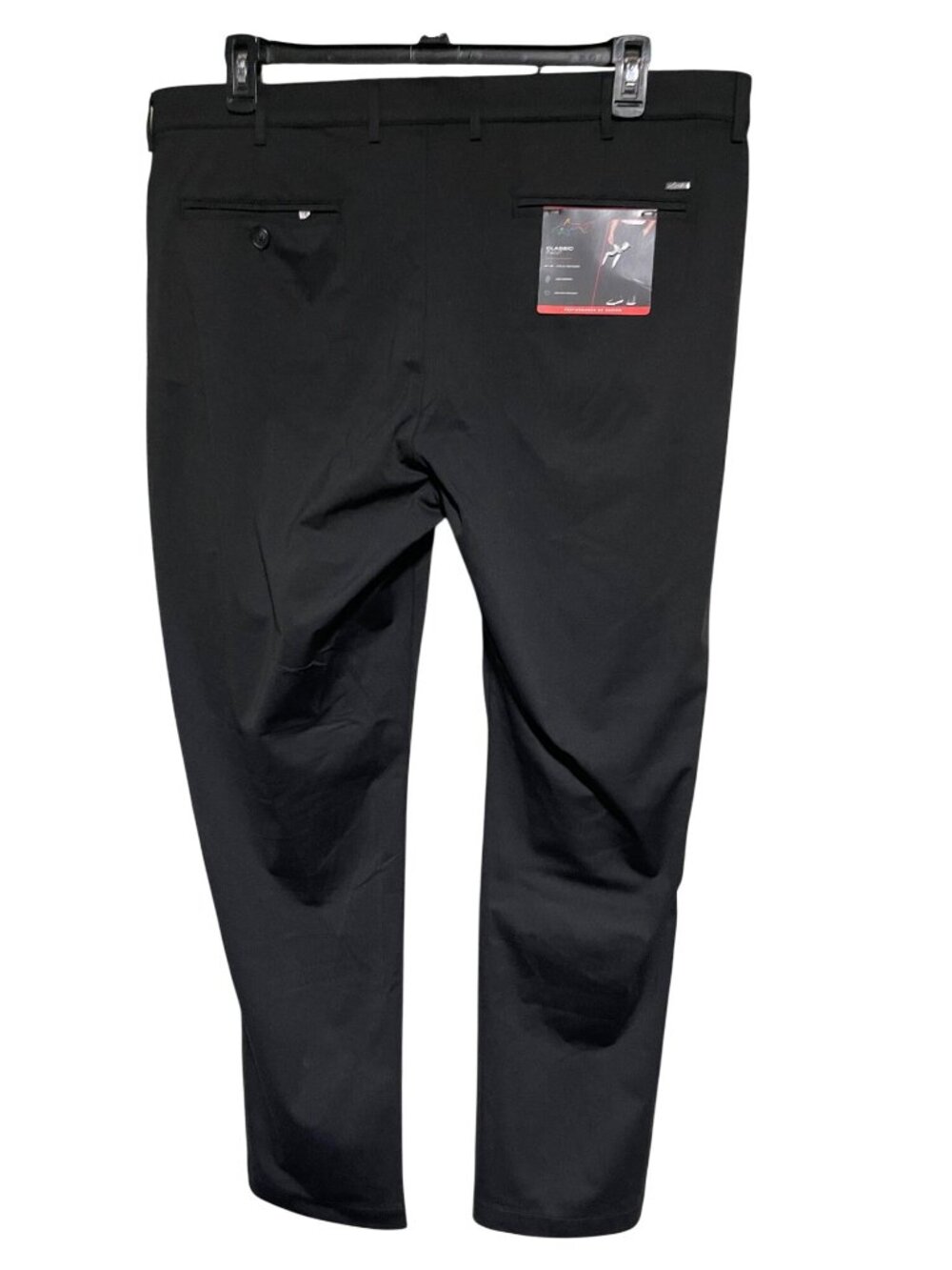 Greg Norman Black Classic Luxe Golf Pants Mens Size 40x32 Stretch Waistband - Picture 2 of 8